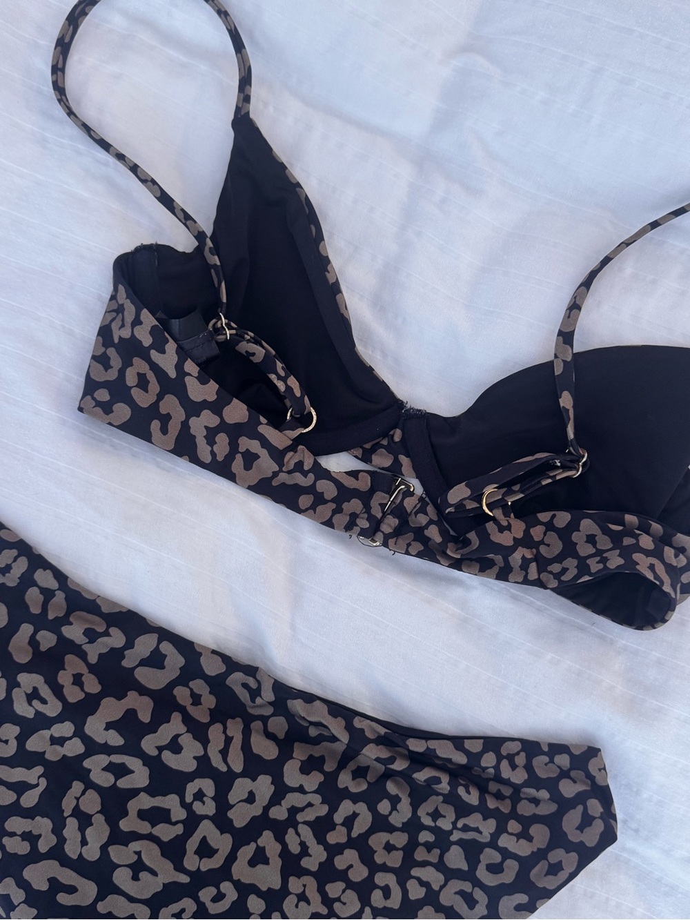 Beach Riot Camilla Brown Leopard Print Bikini Set - Brand Unknown - Picture 4 of 12